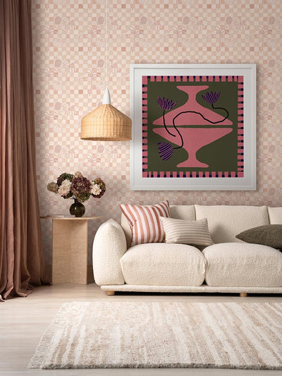 Out of Vase Blooms VIII Green Framed Art Print | Lifestyle