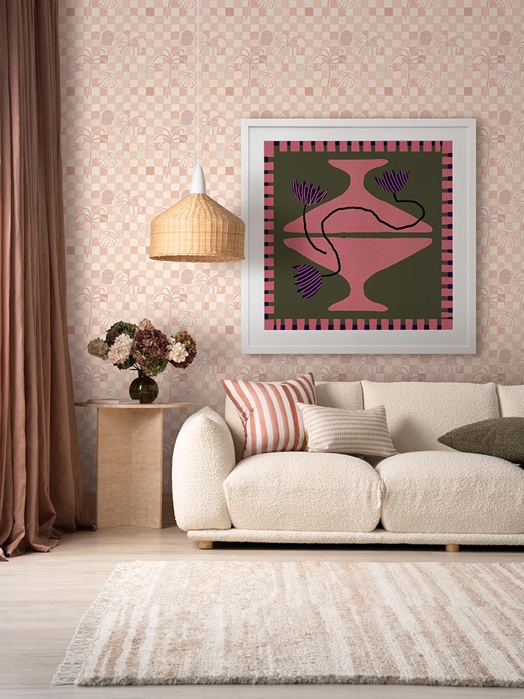 Out of Vase Blooms VIII Green Framed Art Print | Lifestyle