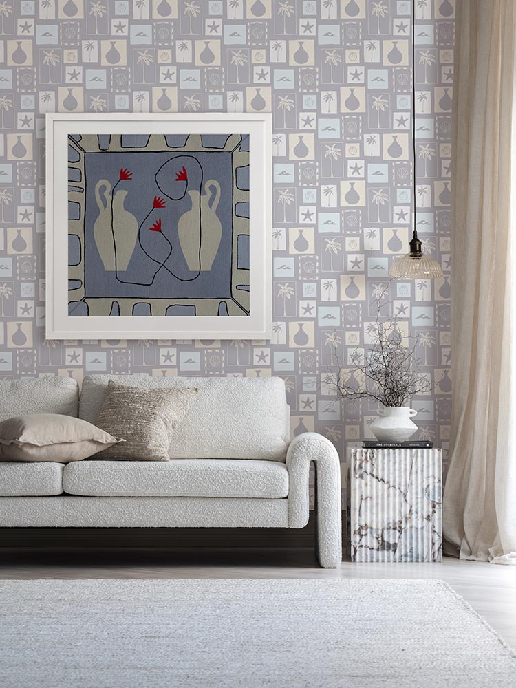 Out of Vase Blooms XI Blue Framed Art Print | Lifestyle