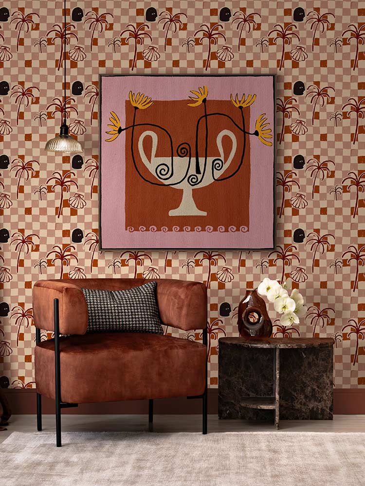 Out of Vase Blooms XII Red Canvas Art Print | Lifestyle