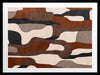 Wall art from the Tim Neve collection by Urban Road, showcasing camo-like organic shapes in earthy browns and soft neutrals.