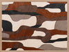 Wall art from the Tim Neve collection by Urban Road, showcasing camo-like organic shapes in earthy browns and soft neutrals.