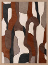 Wall art from the Tim Neve collection by Urban Road, showcasing camo-like organic shapes in earthy browns and soft neutrals.