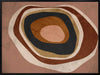Concentric circle wall art from the Tim Neve collection by Urban Road, with layered brown, caramel, and cream tones.

