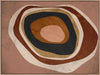 Concentric circle wall art from the Tim Neve collection by Urban Road, with layered brown, caramel, and cream tones.

