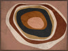 Concentric circle wall art from the Tim Neve collection by Urban Road, with layered brown, caramel, and cream tones.
