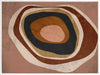 Concentric circle wall art from the Tim Neve collection by Urban Road, with layered brown, caramel, and cream tones.
