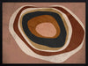 Concentric circle wall art from the Tim Neve collection by Urban Road, with layered brown, caramel, and cream tones.
