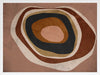 Concentric circle wall art from the Tim Neve collection by Urban Road, with layered brown, caramel, and cream tones.
