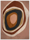 Concentric circle wall art from the Tim Neve collection by Urban Road, with layered brown, caramel, and cream tones.
