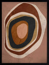 Concentric circle wall art from the Tim Neve collection by Urban Road, with layered brown, caramel, and cream tones.
