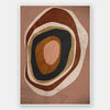 Concentric circle wall art from the Tim Neve collection by Urban Road, with layered brown, caramel, and cream tones.
