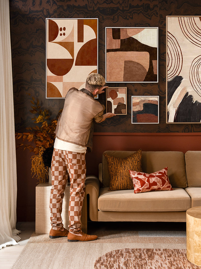 Fragmented Dark I Canvas Art Print | Lifestyle