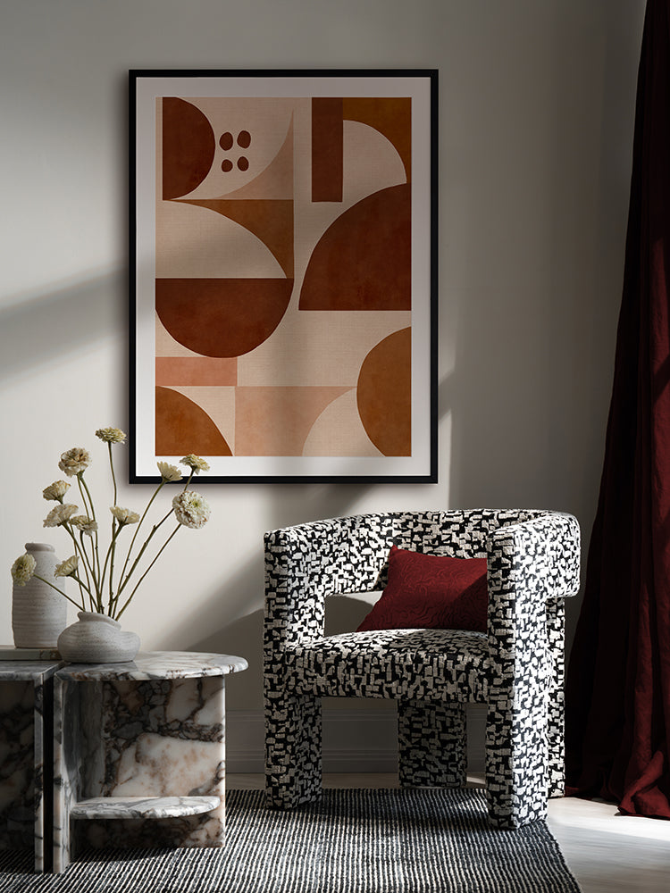 Fragmented Dark I Framed Art Print | Lifestyle