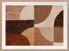 Abstract wall art from the Tim Neve collection by Urban Road, with bold brown forms, layered textures, and neutral shapes.