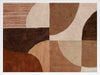 Abstract wall art from the Tim Neve collection by Urban Road, with bold brown forms, layered textures, and neutral shapes.