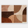 Abstract wall art from the Tim Neve collection by Urban Road, with bold brown forms, layered textures, and neutral shapes.