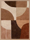 Abstract wall art from the Tim Neve collection by Urban Road, with bold brown forms, layered textures, and neutral shapes.