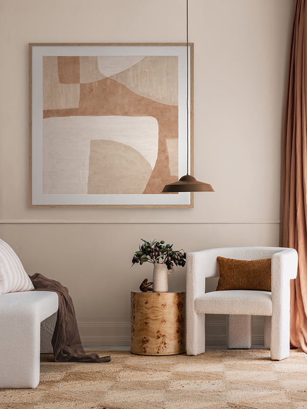 Earthen III Framed Art Print | Lifestyle