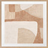 Wall art from the Tim Neve collection by Urban Road, with bold graphic shapes in black, brown, and tan tones.