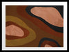 Wall art from the Tim Neve collection by Urban Road, featuring large brown blocks and organic forms in a minimalist design.