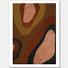 Wall art from the Tim Neve collection by Urban Road, featuring large brown blocks and organic forms in a minimalist design.