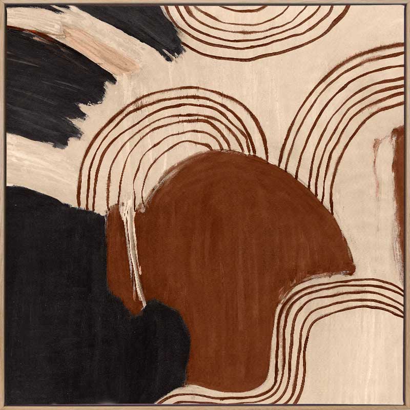 Dawn - Oak Box Frame Canvas - 120x120 - Sale