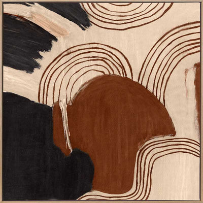 Dawn - Oak Box Frame Canvas - 120x120 - Sale