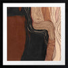 Abstract wall art from the Tim Neve collection by Urban Road, showcasing bold brown and cream organic shapes with soft curves.