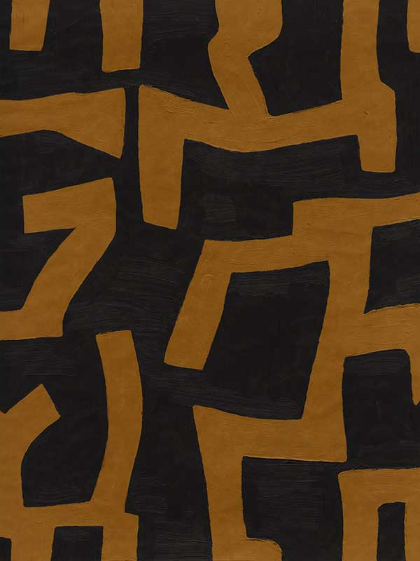 Wall art from the Tim Neve collection by Urban Road, featuring deep brown arcs layered over beige and cream backgrounds.