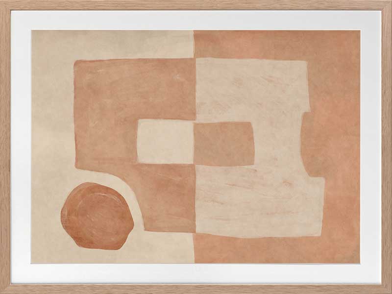 Wall art from the Tim Neve collection by Urban Road, showcasing bold black and brown patterns with sculptural forms.