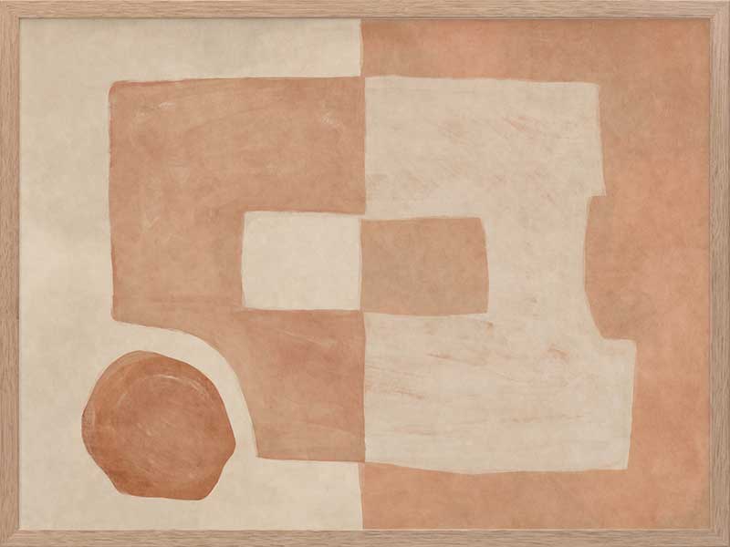 Wall art from the Tim Neve collection by Urban Road, showcasing bold black and brown patterns with sculptural forms.