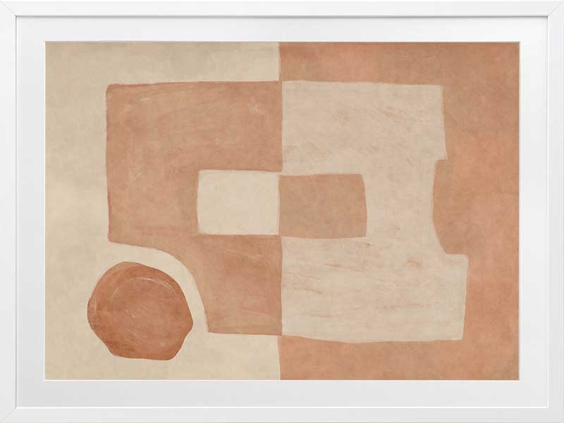 Wall art from the Tim Neve collection by Urban Road, showcasing bold black and brown patterns with sculptural forms.