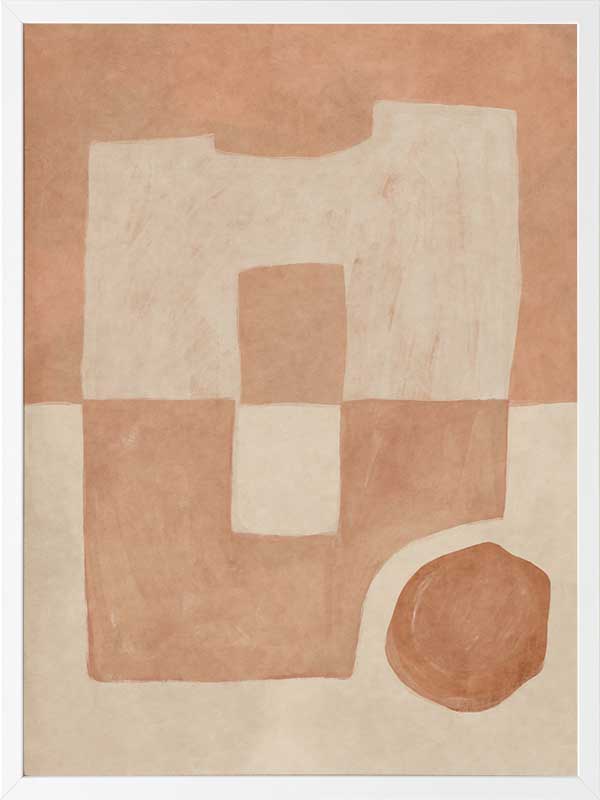 Wall art from the Tim Neve collection by Urban Road, showcasing bold black and brown patterns with sculptural forms.