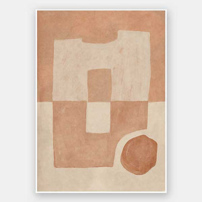 Wall art from the Tim Neve collection by Urban Road, showcasing bold black and brown patterns with sculptural forms.