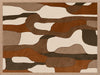 Wall art from the Tim Neve collection by Urban Road, with light tan shapes and bold black lines in an abstract design.
