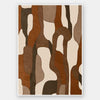 Wall art from the Tim Neve collection by Urban Road, with light tan shapes and bold black lines in an abstract design.