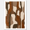 Wall art from the Tim Neve collection by Urban Road, with light tan shapes and bold black lines in an abstract design.