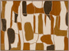 Wall art from the Tim Neve collection by Urban Road, featuring layered organic forms in warm beige, tan, and brown.