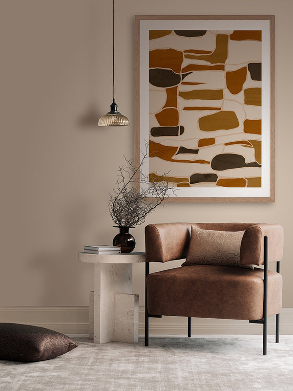 Free Form III Framed Art Print | Lifestyle