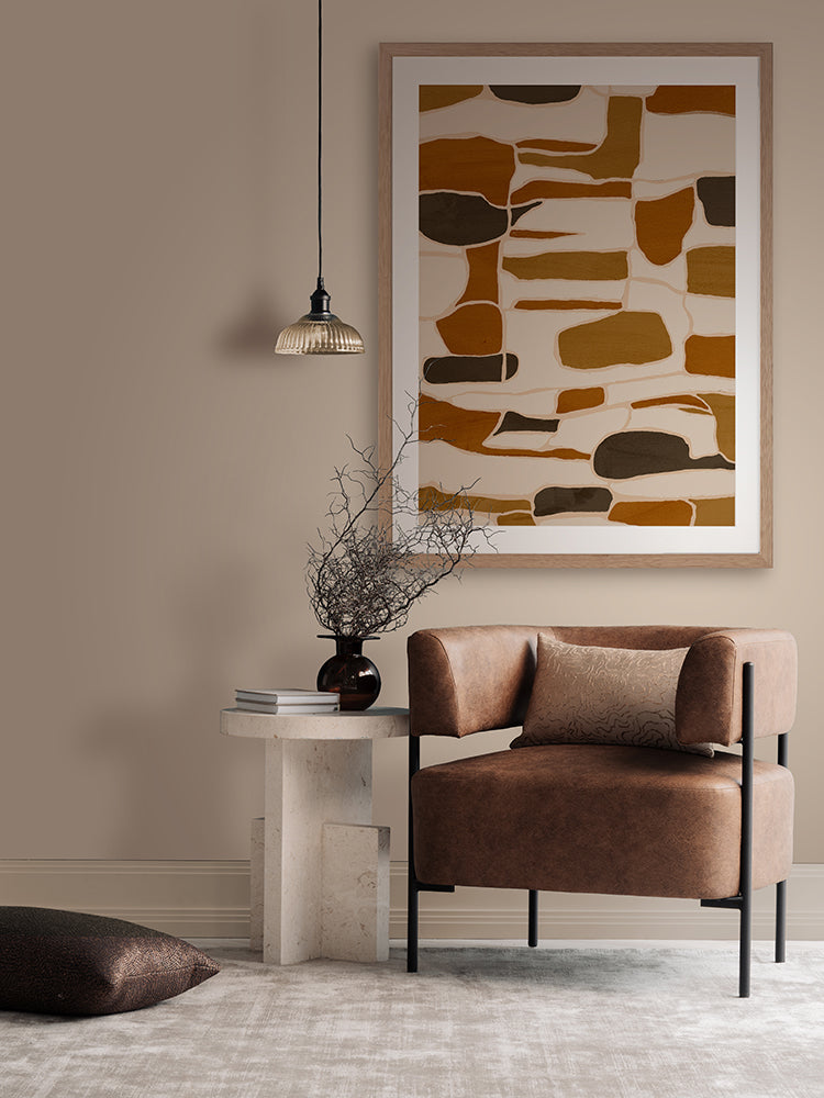 Free Form III Framed Art Print | Lifestyle