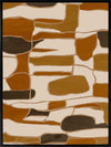 Wall art from the Tim Neve collection by Urban Road, featuring layered organic forms in warm beige, tan, and brown.
