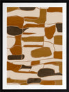 Wall art from the Tim Neve collection by Urban Road, featuring layered organic forms in warm beige, tan, and brown.