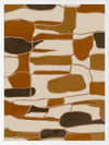 Wall art from the Tim Neve collection by Urban Road, featuring layered organic forms in warm beige, tan, and brown.