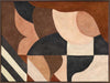 Wall art from the Tim Neve collection by Urban Road, showcasing abstract organic shapes in brown, cream, and soft terracotta.