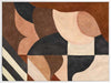 Wall art from the Tim Neve collection by Urban Road, showcasing abstract organic shapes in brown, cream, and soft terracotta.