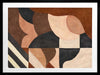 Wall art from the Tim Neve collection by Urban Road, showcasing abstract organic shapes in brown, cream, and soft terracotta.