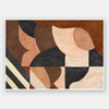 Wall art from the Tim Neve collection by Urban Road, showcasing abstract organic shapes in brown, cream, and soft terracotta.