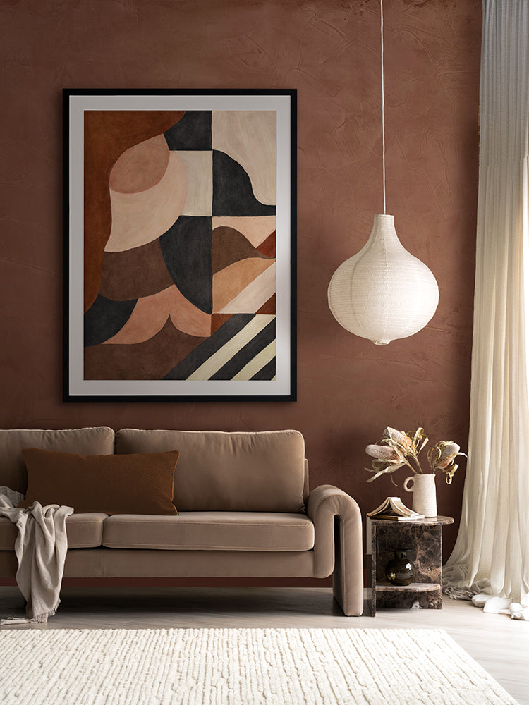 Nouveau Dark II Framed Art Print | Lifestyle