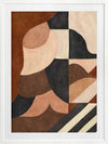 Wall art from the Tim Neve collection by Urban Road, showcasing abstract organic shapes in brown, cream, and soft terracotta.